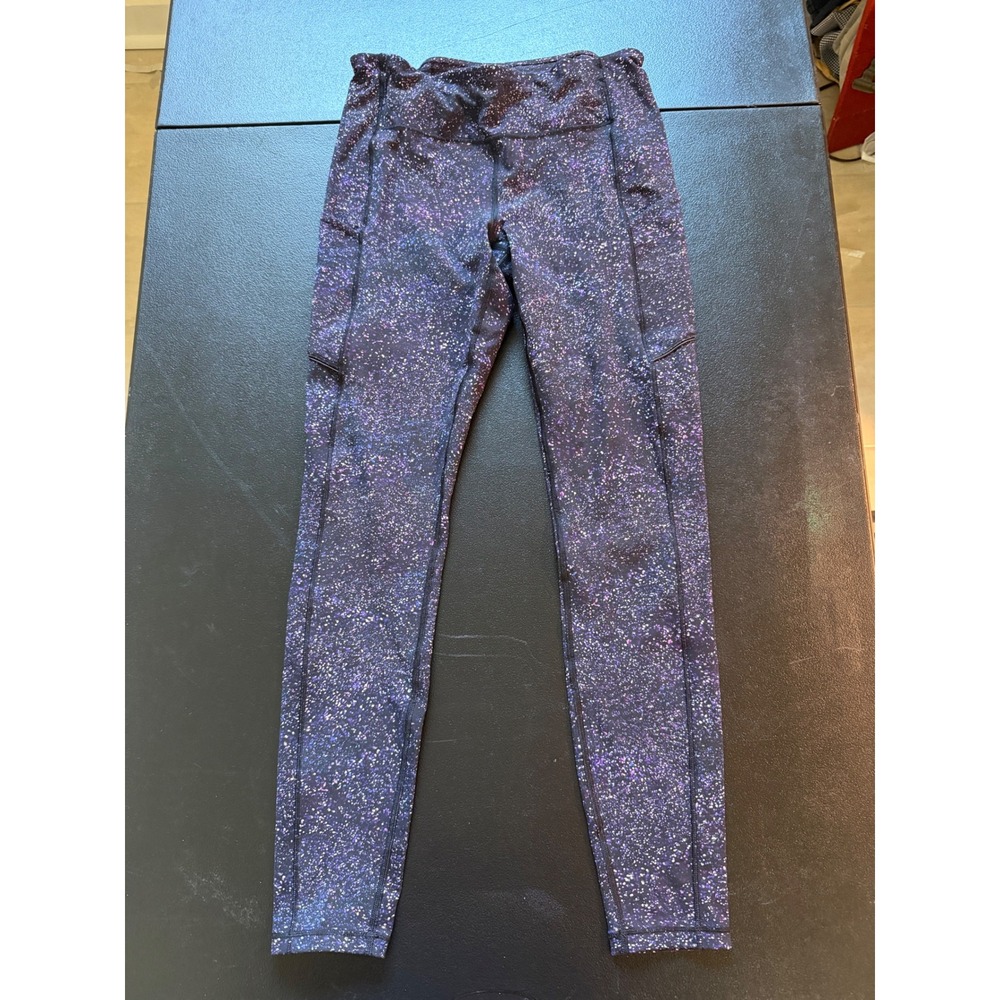 Lululemon Speed Up Tight 28 Sparkle Dot Multi Purple Leggings W5AUVS Size 8
